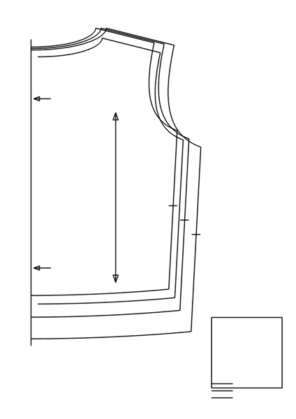 The same pattern as lines in a drawing